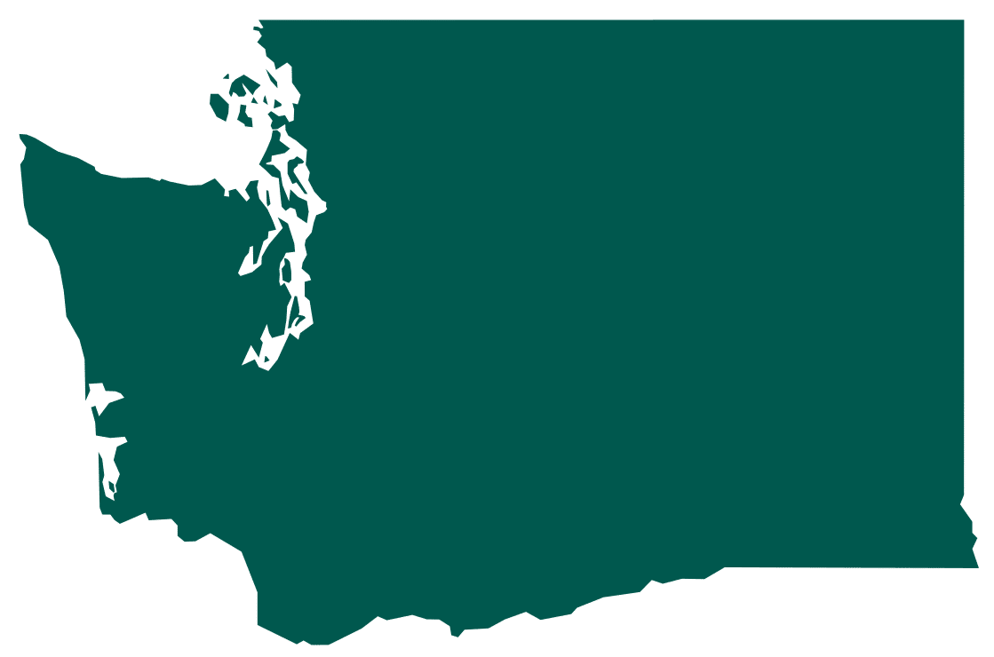 Outline of state of Washington